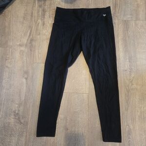 Victoria's Secret Pink Black Yoga Leggings Size Large